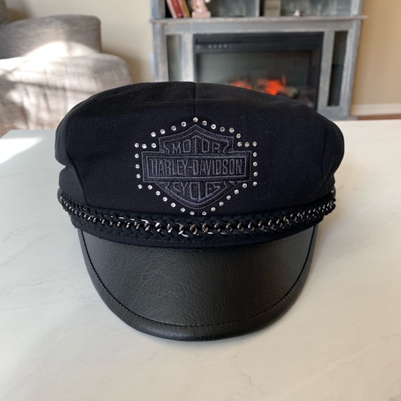 Womens Harley Davidson Chain Biker Cap 